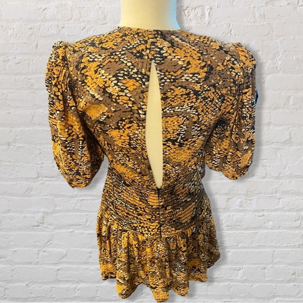 AFRM Golden snake dress mini size: XS - Picture 3 of 3